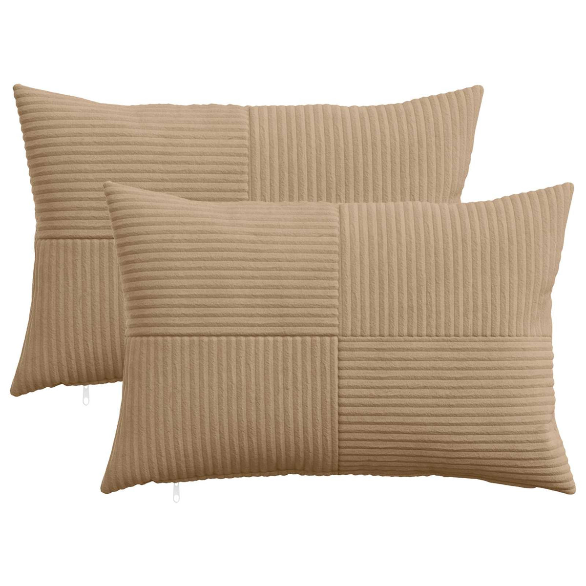Κάλυμμα Μαξιλαριού 2 pcs ALMELO Καφέ 30 x 50 cm κορντουρόι - Pakobazaar
