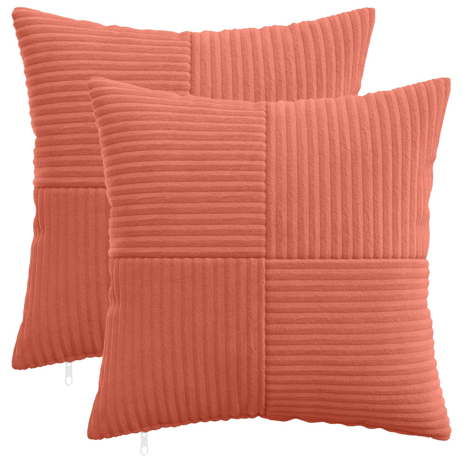 Κάλυμμα Μαξιλαριού 2 pcs ALMELO Κόκκινο Πορτοκαλί 35 x 35 cm - Pakobazaar