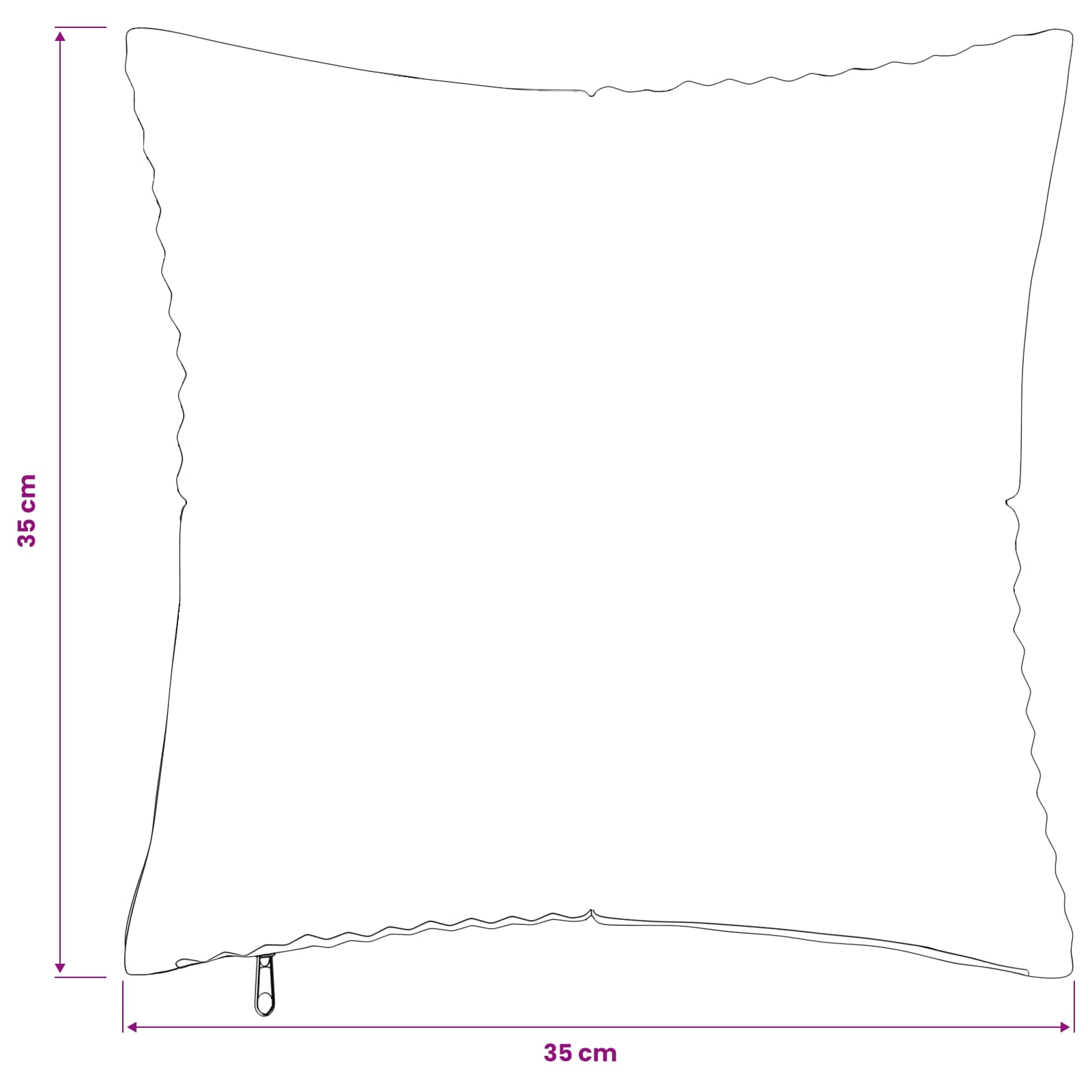 Κάλυμμα Μαξιλαριού 6 pcs ALMELO Μπλε 35 x 35 cm κορντουρόι - Pakobazaar