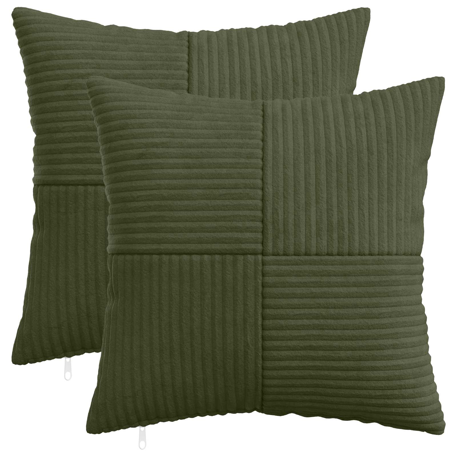 Κάλυμμα Μαξιλαριού 2 pcs ALMELO Πράσινο 35 x 35 cm κορντουρόι