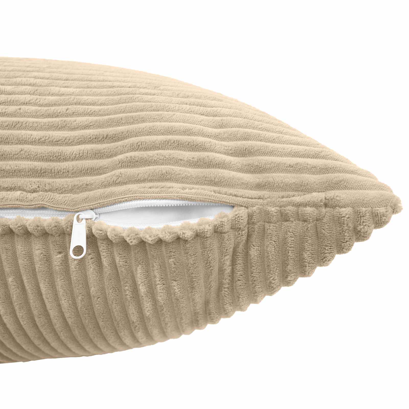 Κάλυμμα Μαξιλαριού 6 pcs ALMELO Taupe 40 x 40 cm κορντουρόι - Pakobazaar