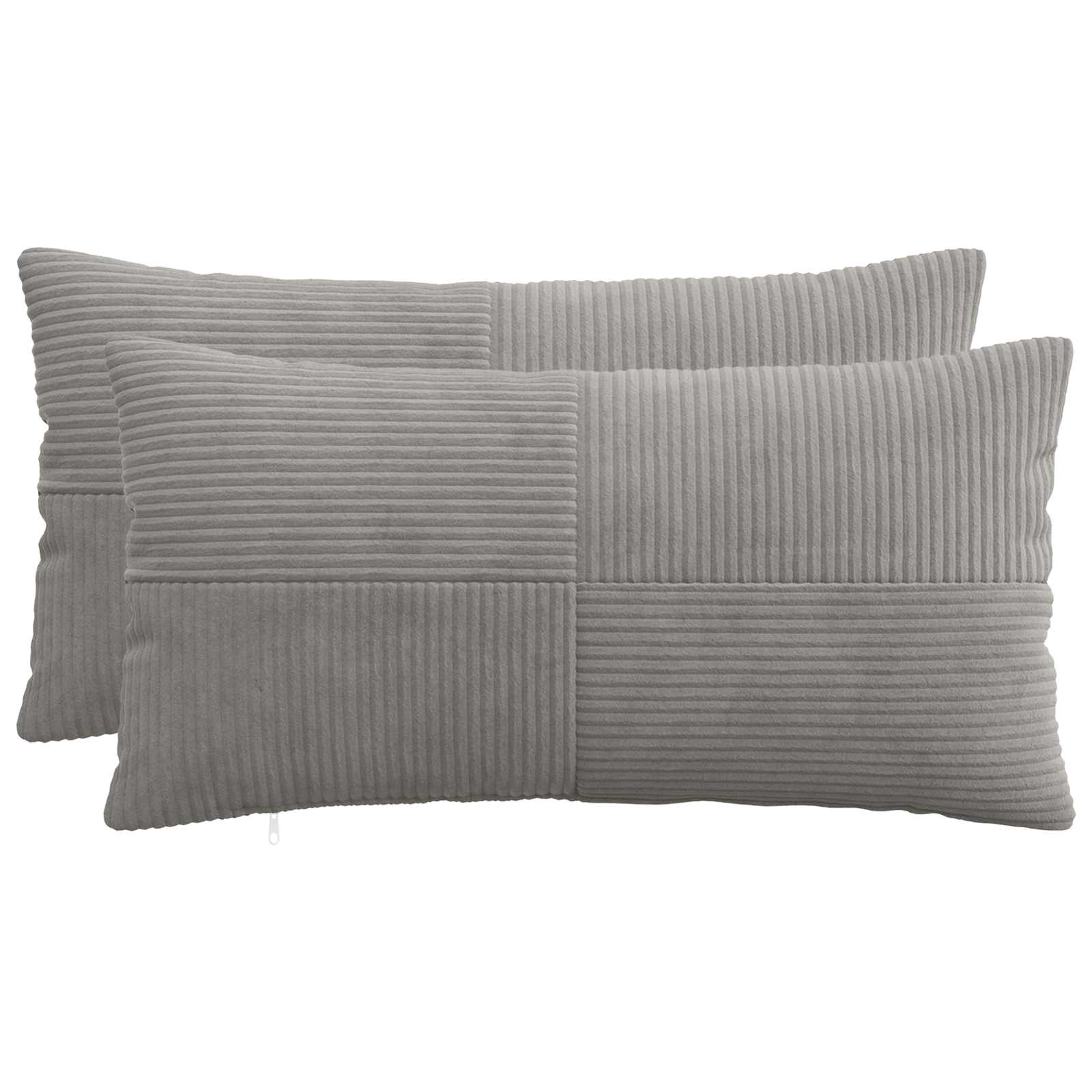 Κάλυμμα Μαξιλαριού 2 pcs ALMELO Ανοιχτό γκρι 40 x 70 cm