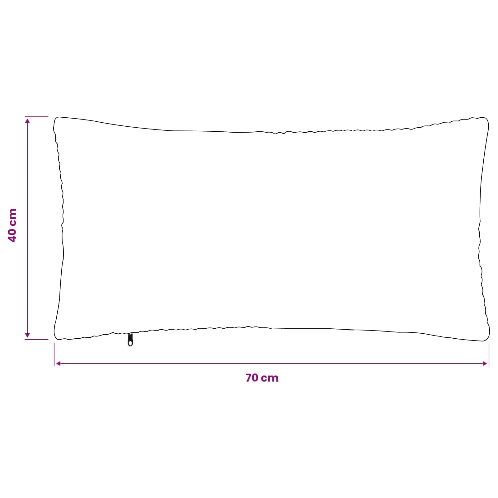 Κάλυμμα Μαξιλαριού 6 pcs ALMELO Κόκκινο Πορτοκαλί 40 x 70 cm - Pakobazaar