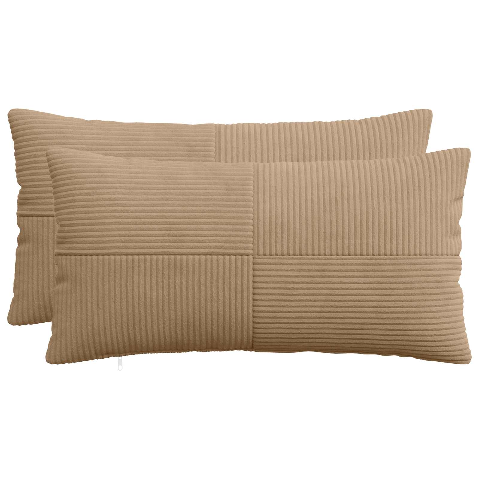 Κάλυμμα Μαξιλαριού 2 pcs ALMELO Καφέ 40 x 70 cm κορντουρόι - Pakobazaar