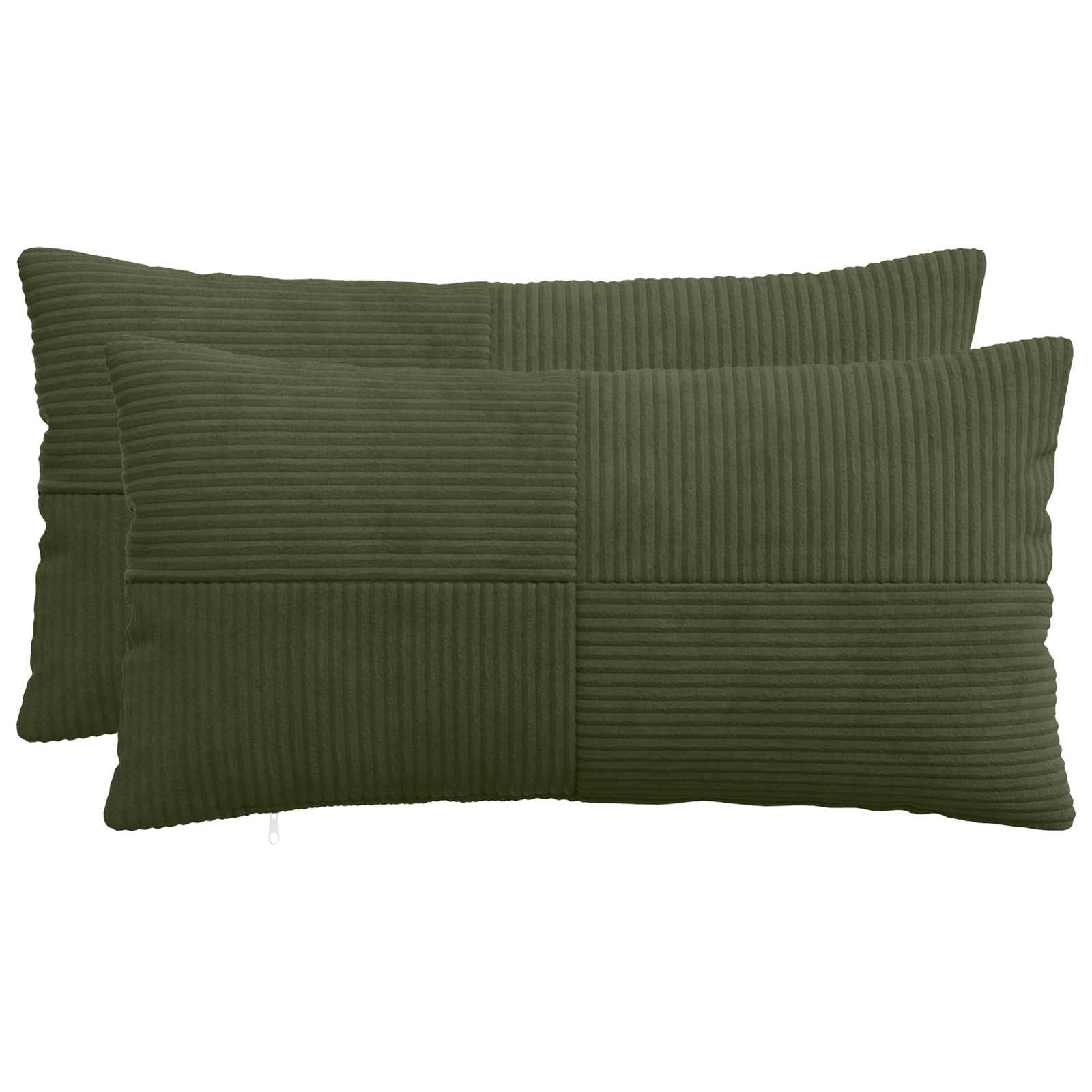 Κάλυμμα Μαξιλαριού 2 pcs ALMELO Πράσινο 40 x 70 cm κορντουρόι