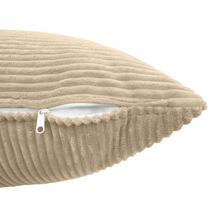 Κάλυμμα Μαξιλαριού 6 pcs ALMELO Taupe 40 x 70 cm κορντουρόι - Pakobazaar