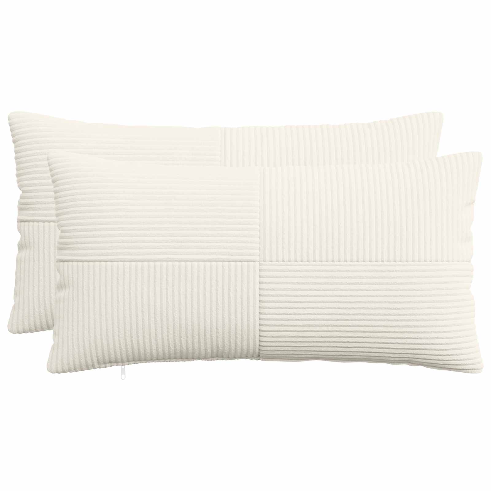 Κάλυμμα Μαξιλαριού 2 pcs ALMELO Κρεμ 40 x 80 cm κορντουρόι - Pakobazaar