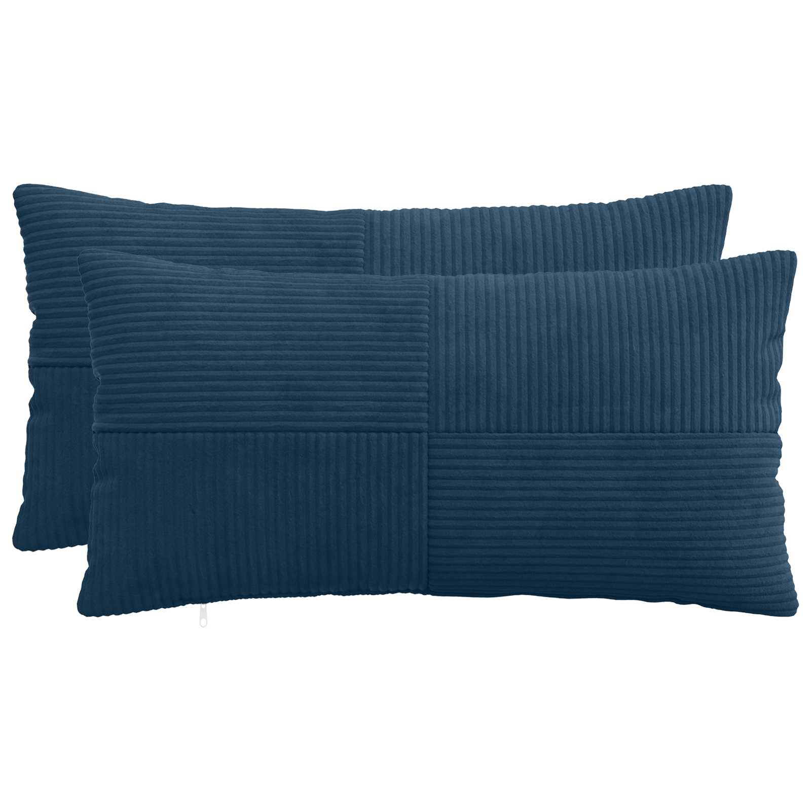 Κάλυμμα Μαξιλαριού 2 pcs ALMELO Σκούρο μπλε 40 x 80 cm