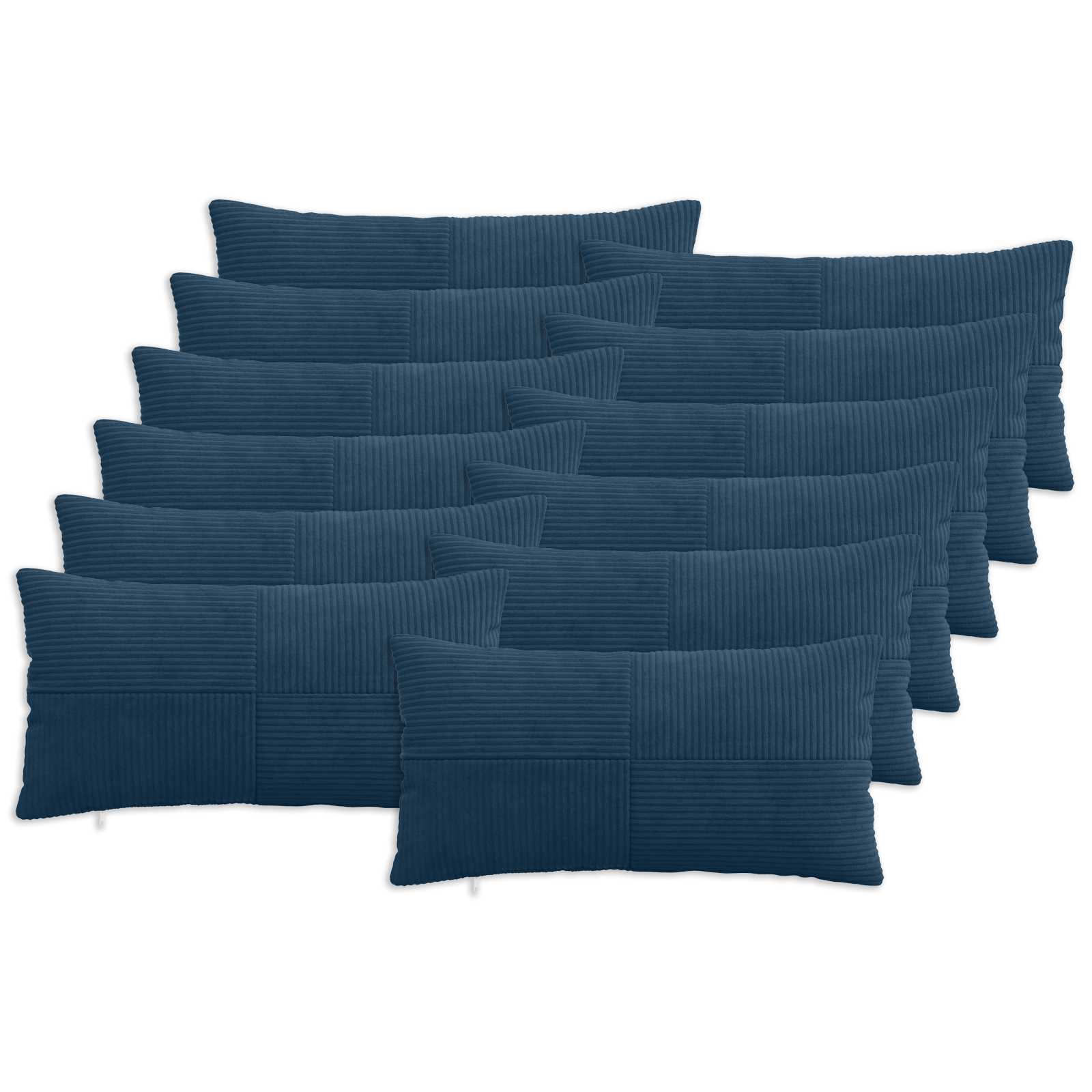 Κάλυμμα Μαξιλαριού 12 pcs ALMELO Σκούρο μπλε 40 x 80 cm