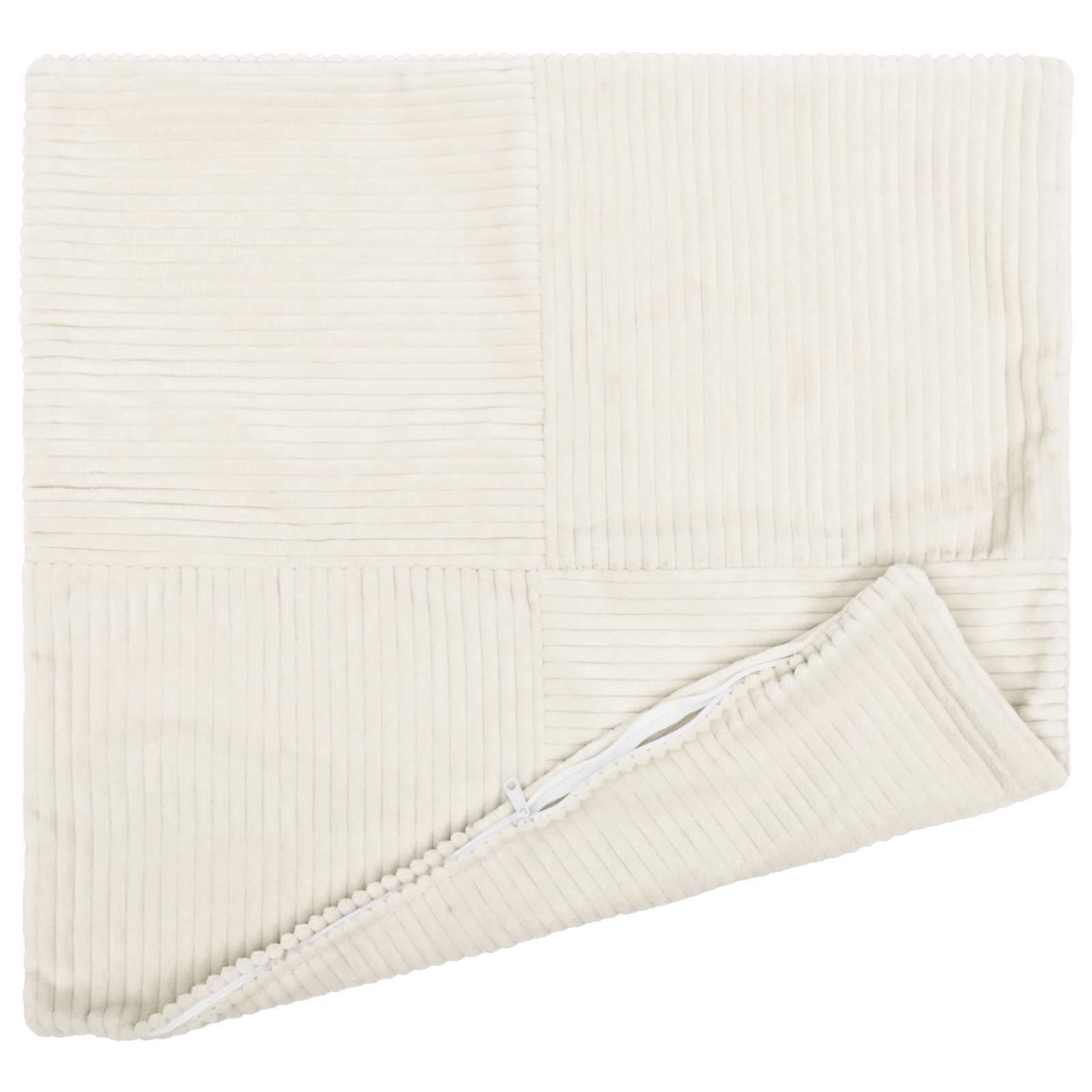 Κάλυμμα Μαξιλαριού 6 pcs ALMELO Κρεμ 45 x 45 cm κορντουρόι - Pakobazaar