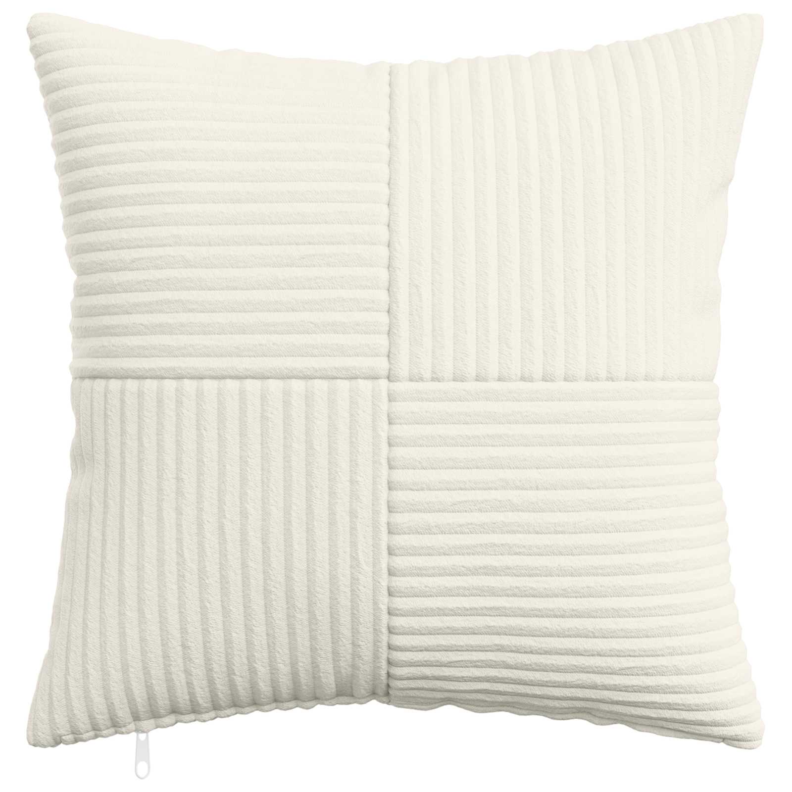 Κάλυμμα Μαξιλαριού 6 pcs ALMELO Κρεμ 45 x 45 cm κορντουρόι - Pakobazaar
