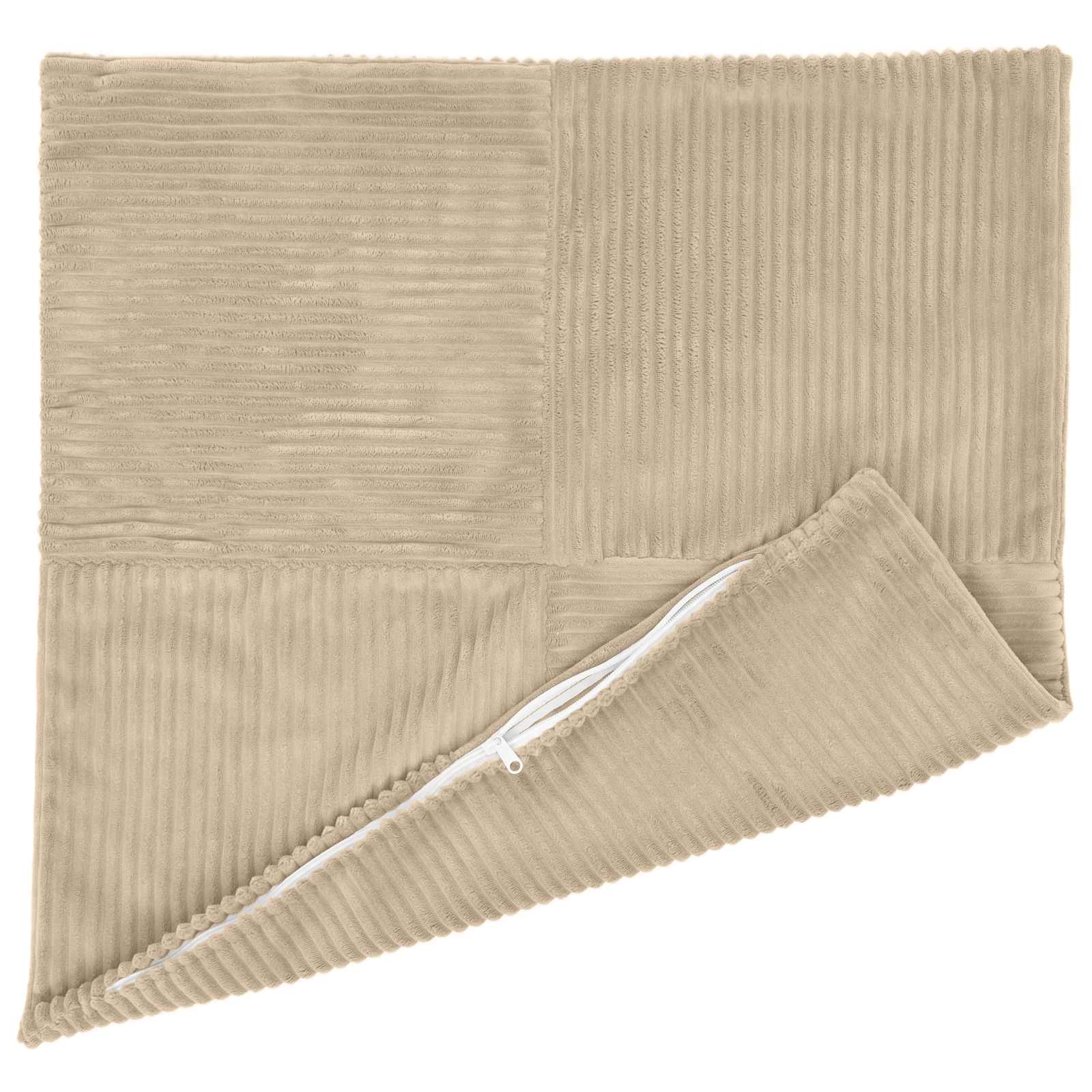 Κάλυμμα Μαξιλαριού 2 pcs ALMELO Taupe 45 x 45 cm κορντουρόι - Pakobazaar