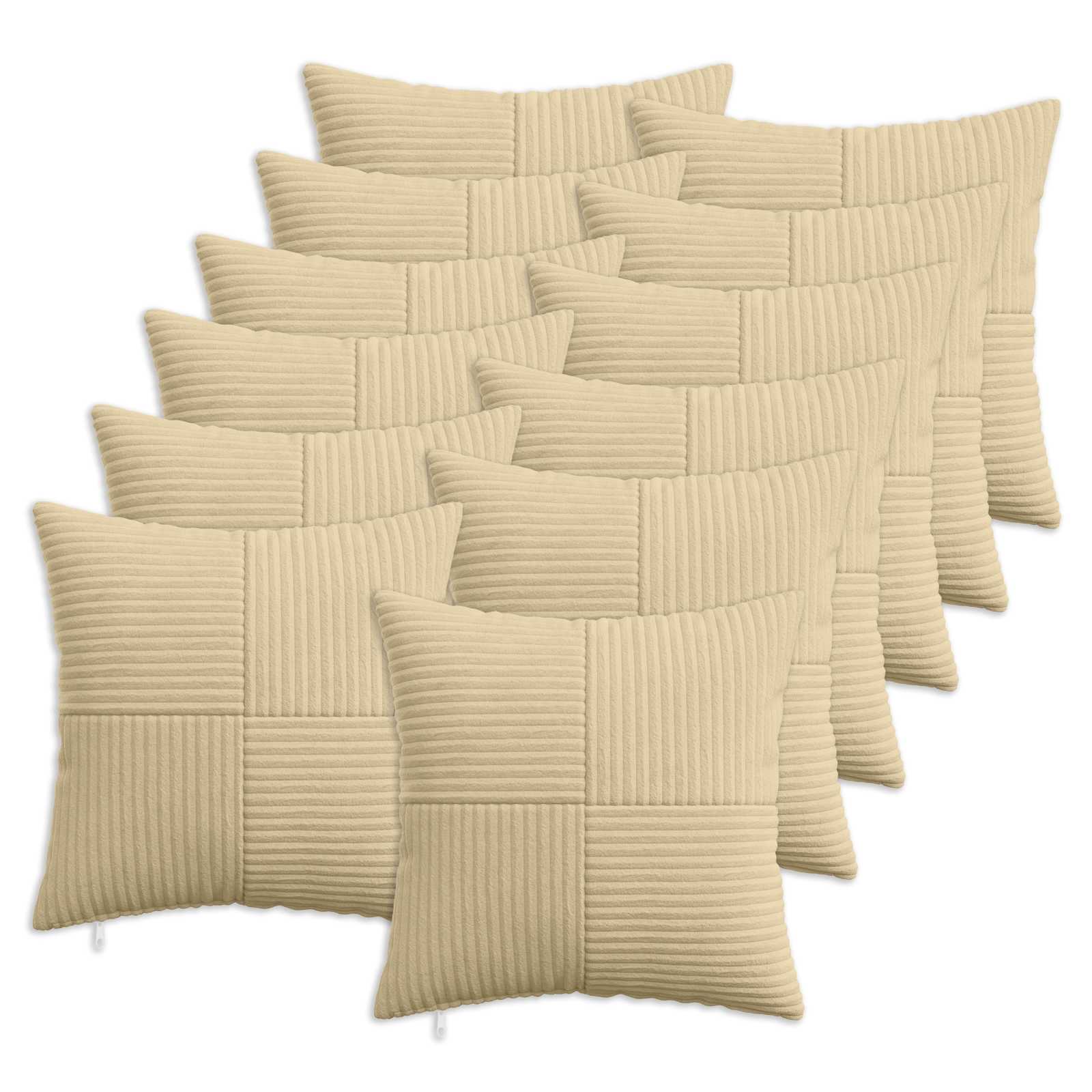 Κάλυμμα Μαξιλαριού 12 pcs ALMELO Γκρι Πράσινο 50 x 50 cm