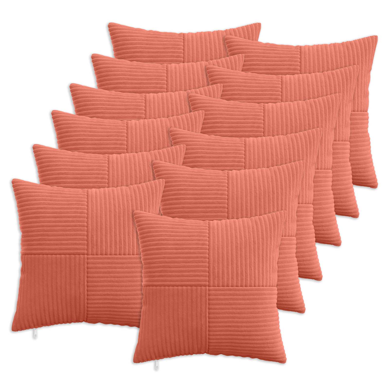Κάλυμμα Μαξιλαριού 12 pcs ALMELO Κόκκινο Πορτοκαλί 50 x 50 cm