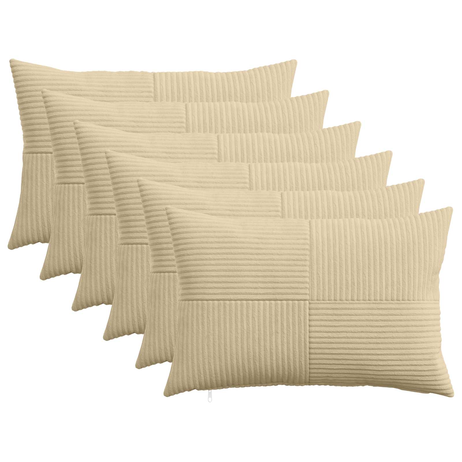 Κάλυμμα Μαξιλαριού 6 pcs ALMELO Γκρι Πράσινο 50 x 70 cm