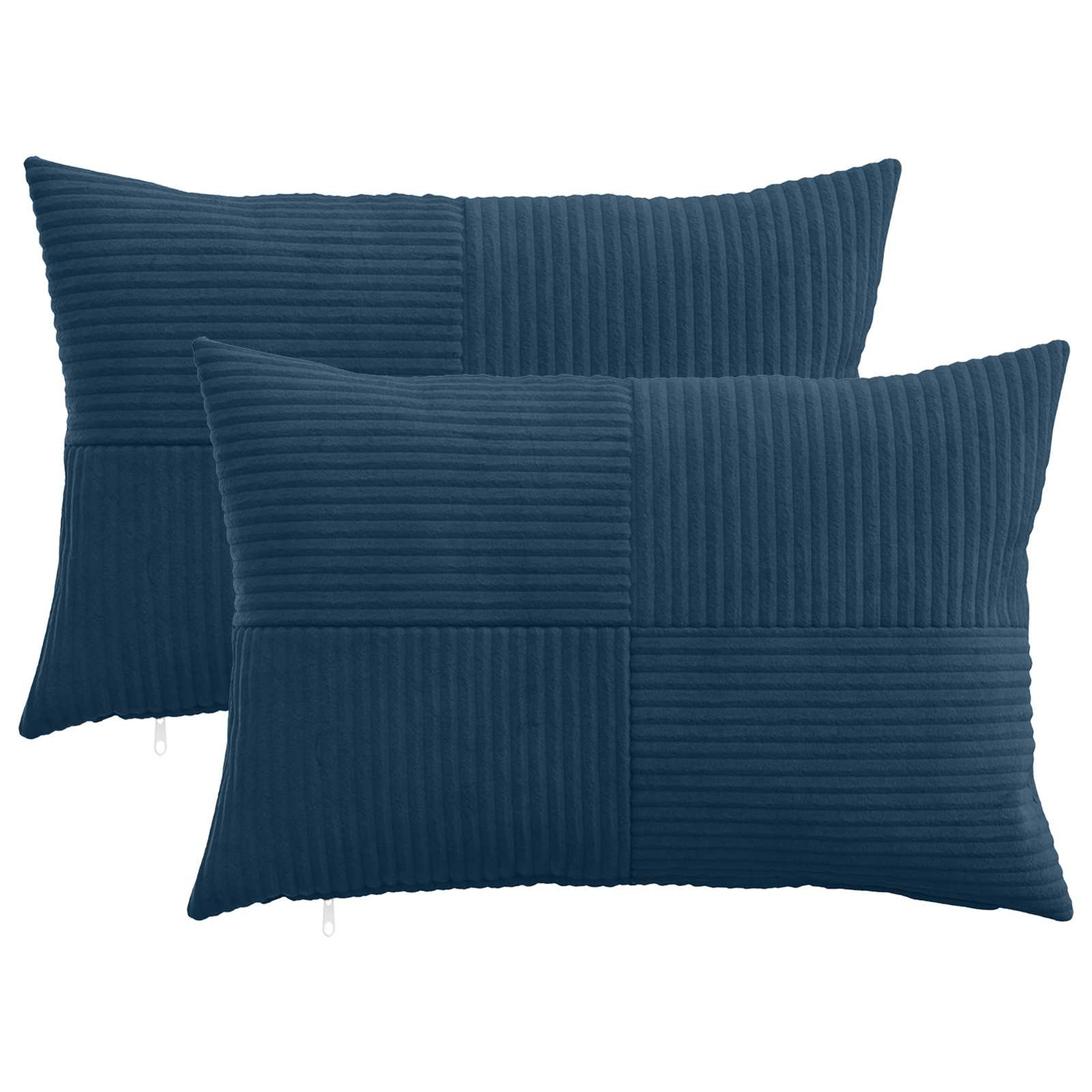 Κάλυμμα Μαξιλαριού 2 pcs ALMELO Σκούρο μπλε 50 x 75 cm - Pakobazaar