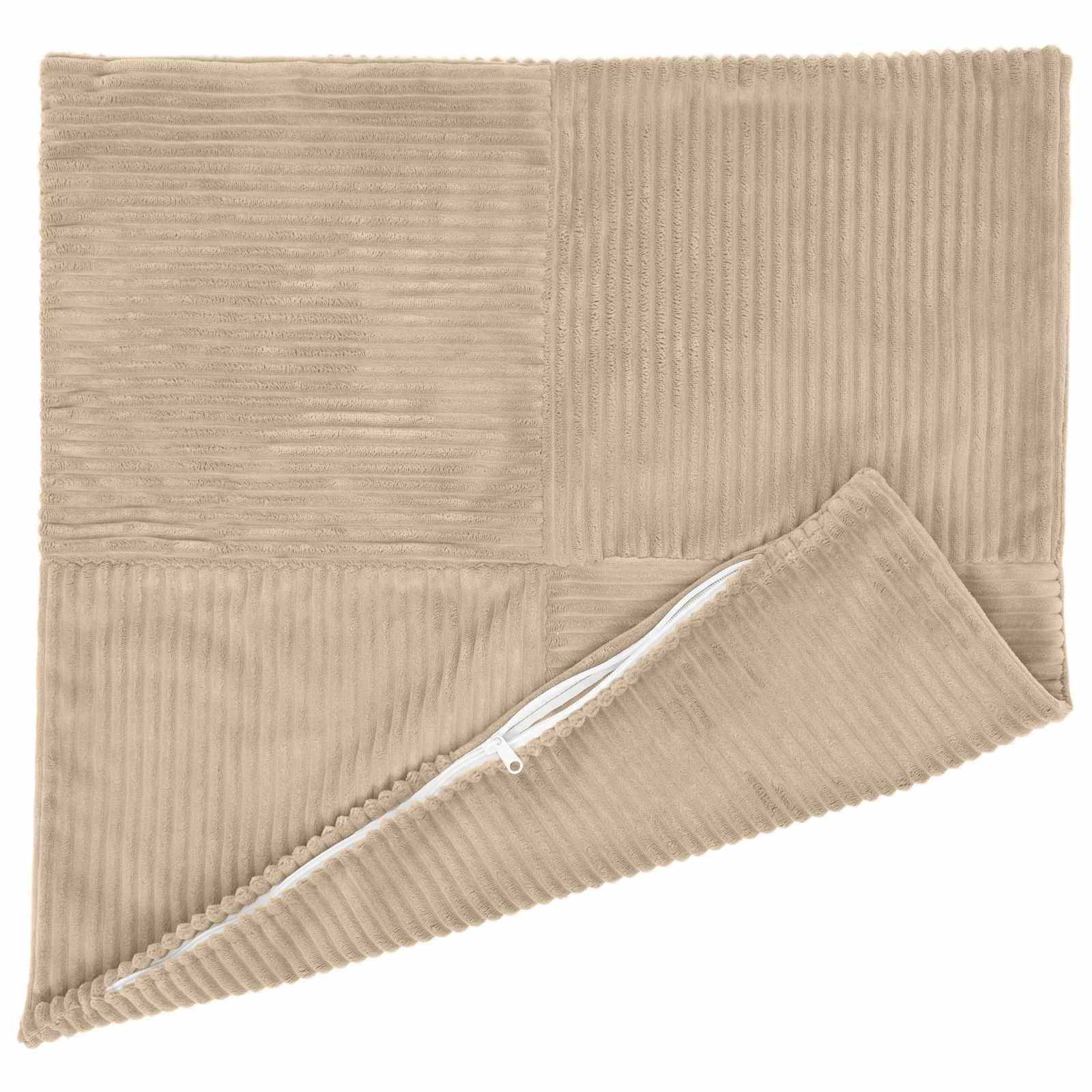 Κάλυμμα Μαξιλαριού 2 pcs ALMELO Taupe 55 x 55 εκ κορντουρόι - Pakobazaar