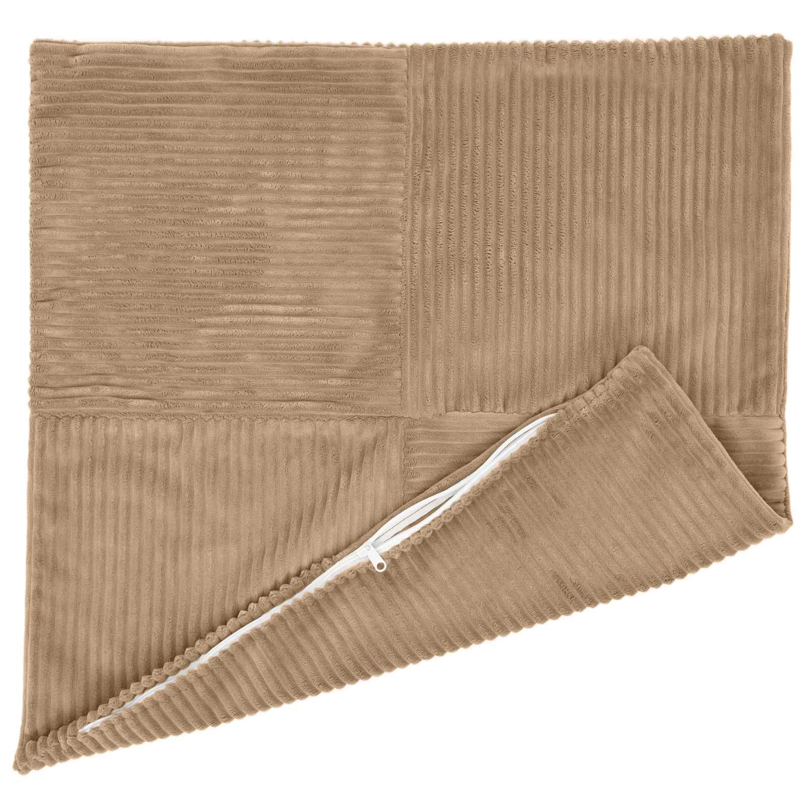 Κάλυμμα Μαξιλαριού 2 pcs ALMELO Καφέ 60 x 60 cm κορντουρόι