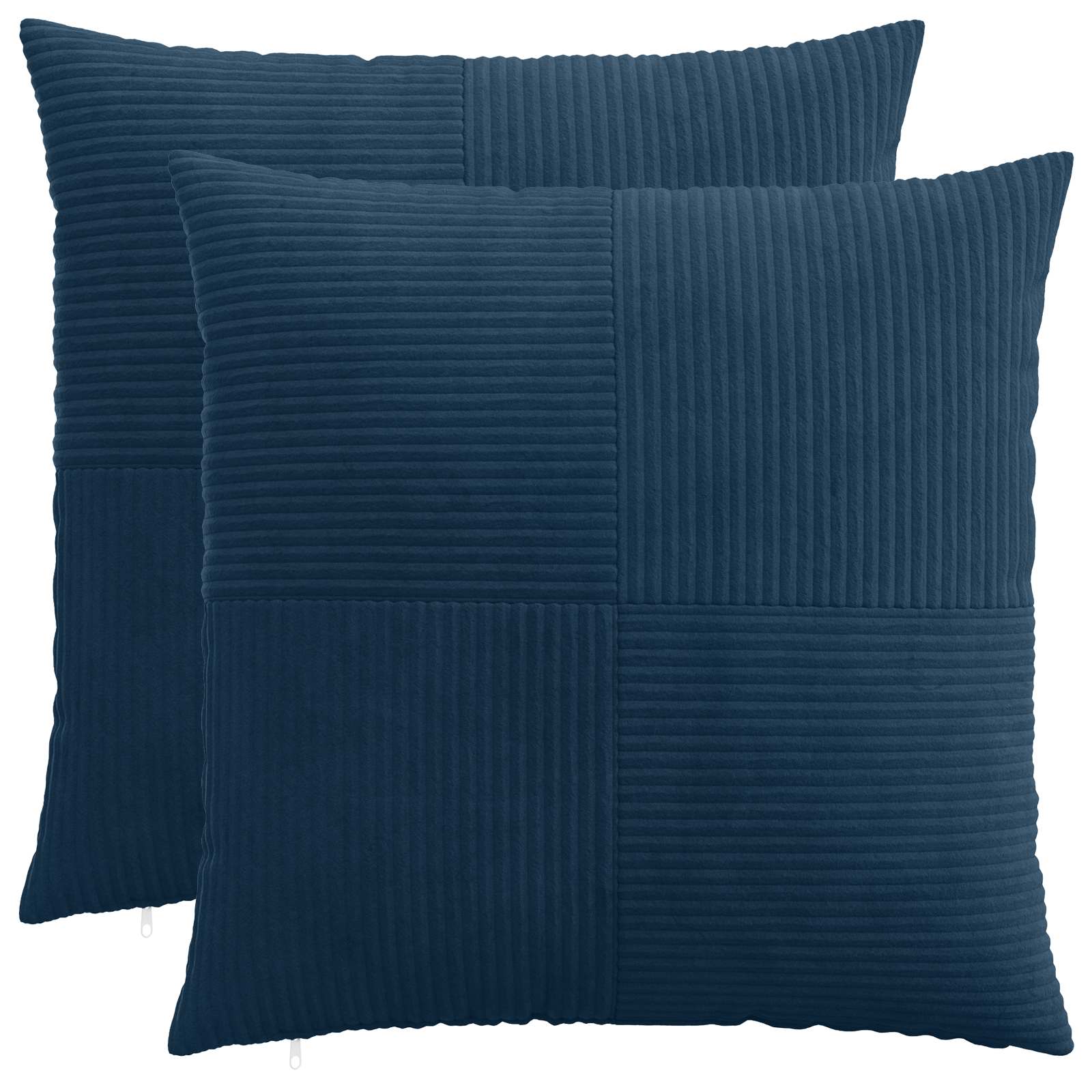 Κάλυμμα Μαξιλαριού 2 pcs ALMELO Σκούρο μπλε 70 x 70 cm