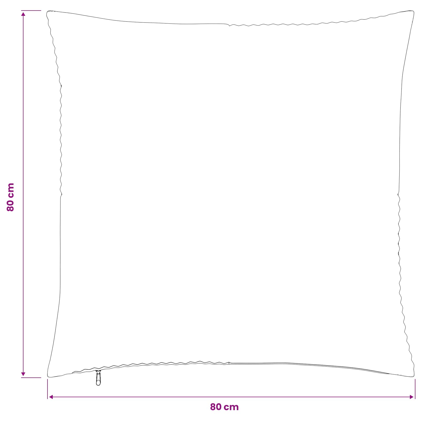 Κάλυμμα Μαξιλαριού 2 pcs ALMELO Σκούρο Γκρι 80 x 80 cm - Pakobazaar