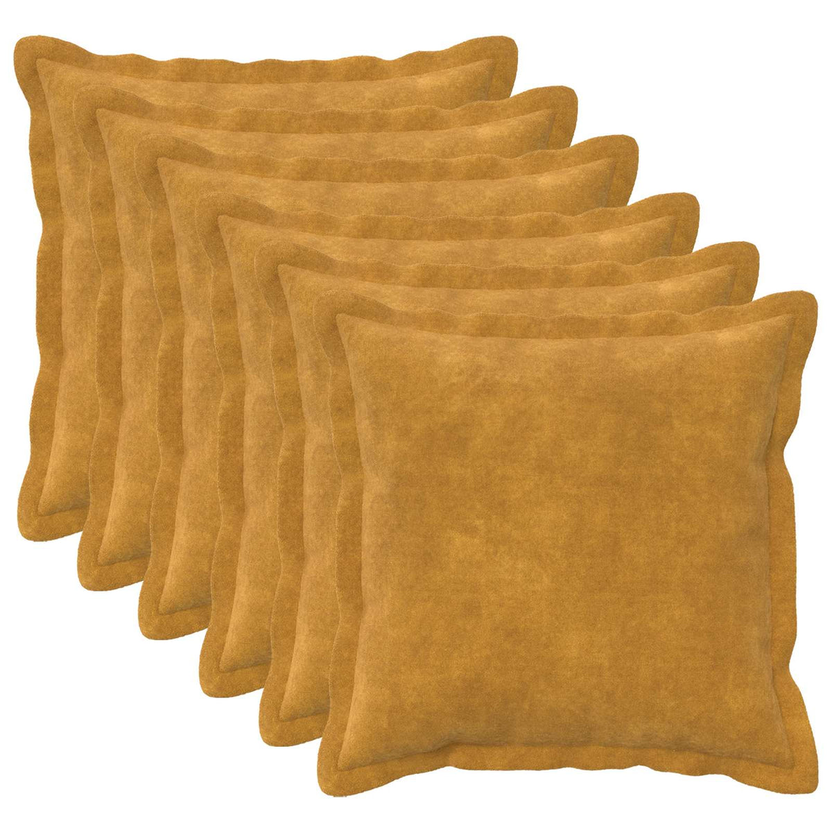 Κάλυμμα Μαξιλαριού 6 pcs HOUTEN Κίτρινο 30 x 30 cm - Pakobazaar