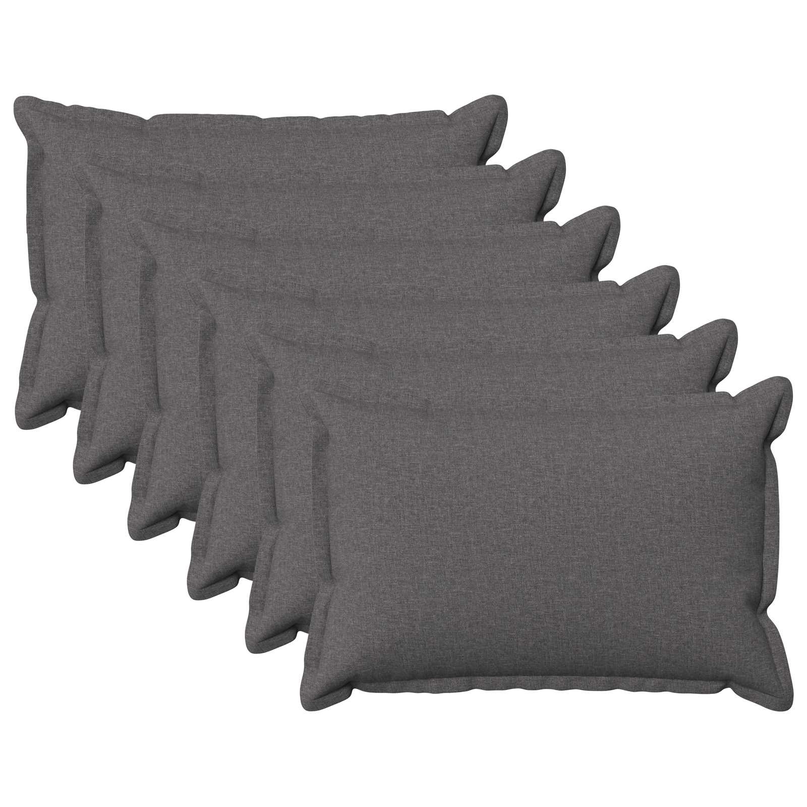 Κάλυμμα Μαξιλαριού 6 pcs HOUTEN Ανοιχτό γκρι 30 x 50 cm - Pakobazaar