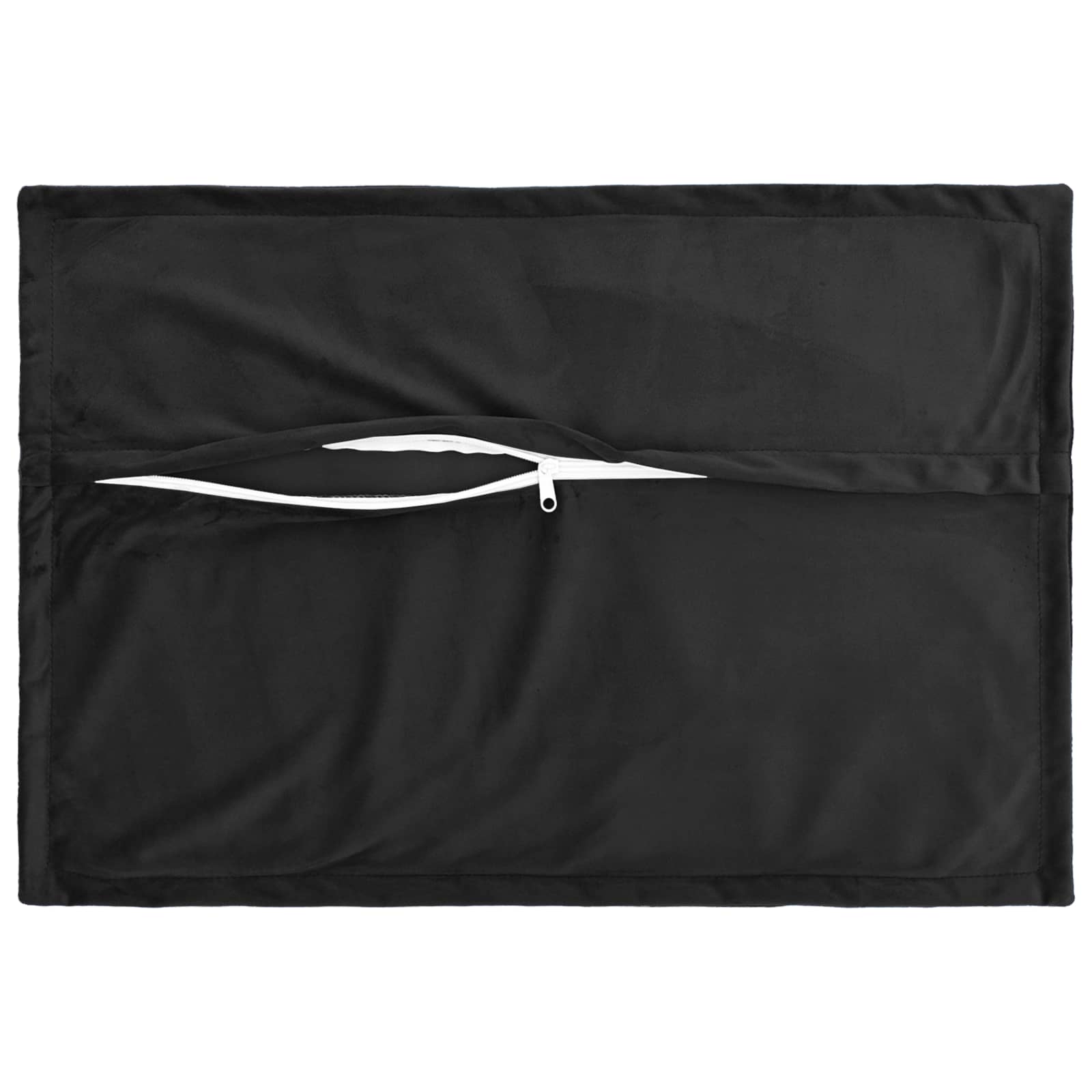 Κάλυμμα Μαξιλαριού 2 pcs HOUTEN Μαύρο 30 x 50 cm Βελούδο