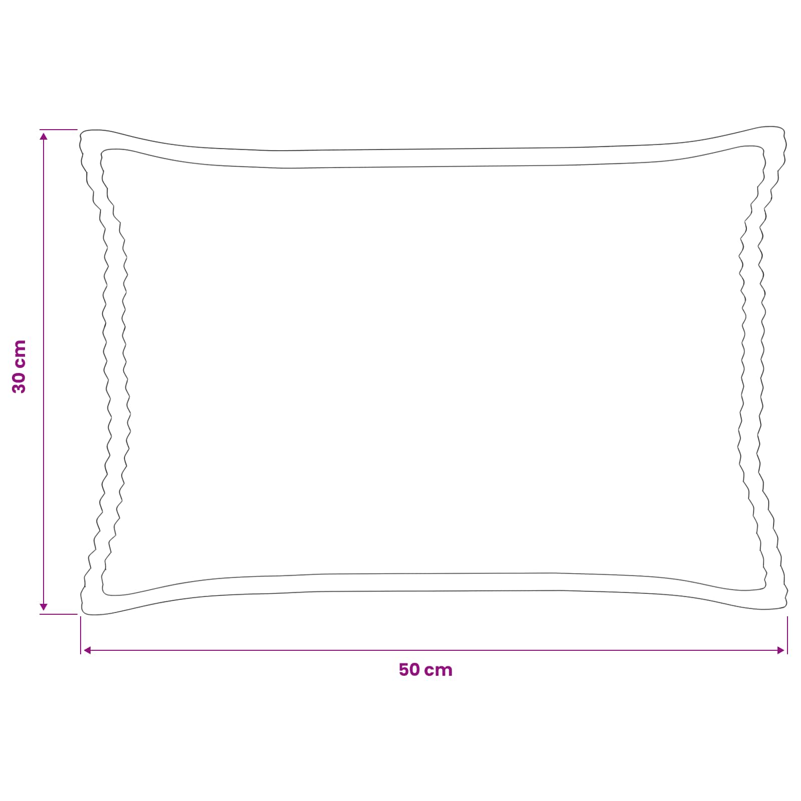 Κάλυμμα Μαξιλαριού 6 τμχ. HOUTEN Κίτρινο 30 x 50 cm κορντουρόι - Pakobazaar