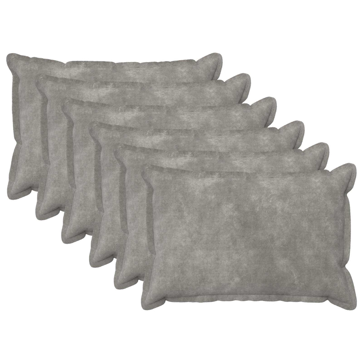 Κάλυμμα Μαξιλαριού 6 pcs HOUTEN Ανοιχτό γκρι 30 x 50 cm - Pakobazaar