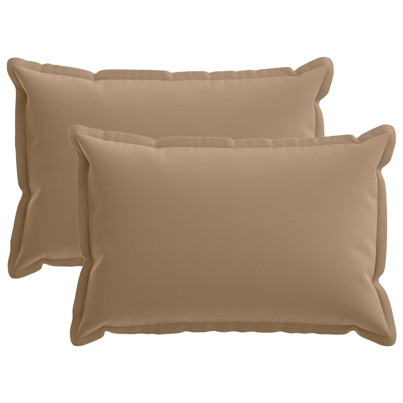 Κάλυμμα Μαξιλαριού 2 τμχ. HOUTEN Taupe 30 x 50 cm Πολυεστέρας