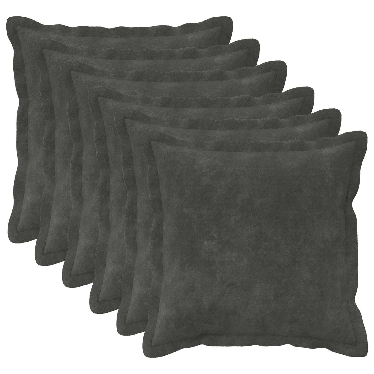 Κάλυμμα Μαξιλαριού 6 pcs HOUTEN Ανθρακί 35 x 35 cm