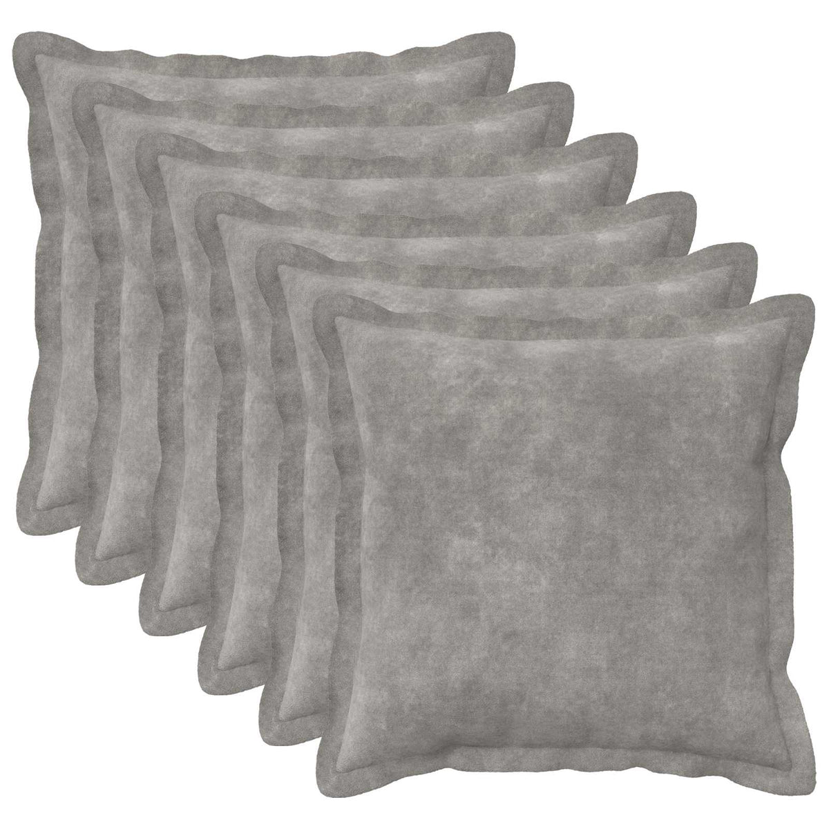 Κάλυμμα Μαξιλαριού 6 pcs HOUTEN Ανοιχτό γκρι 35 x 35 cm