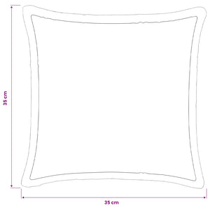 Κάλυμμα Μαξιλαριού 2 pcs HOUTEN Μαύρο 35 x 35 cm Φανέλα