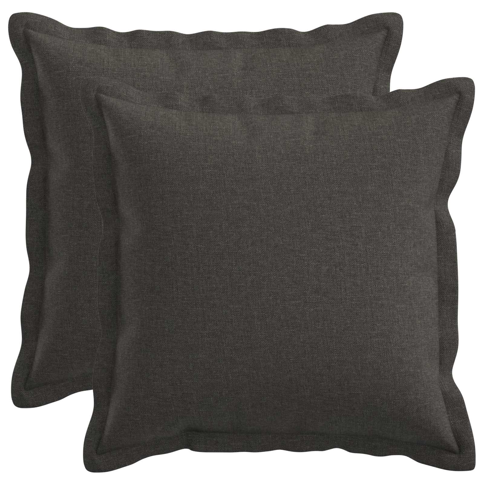 Κάλυμμα Μαξιλαριού 2 pcs HOUTEN Σκούρο Γκρι 40 x 40 cm - Pakobazaar