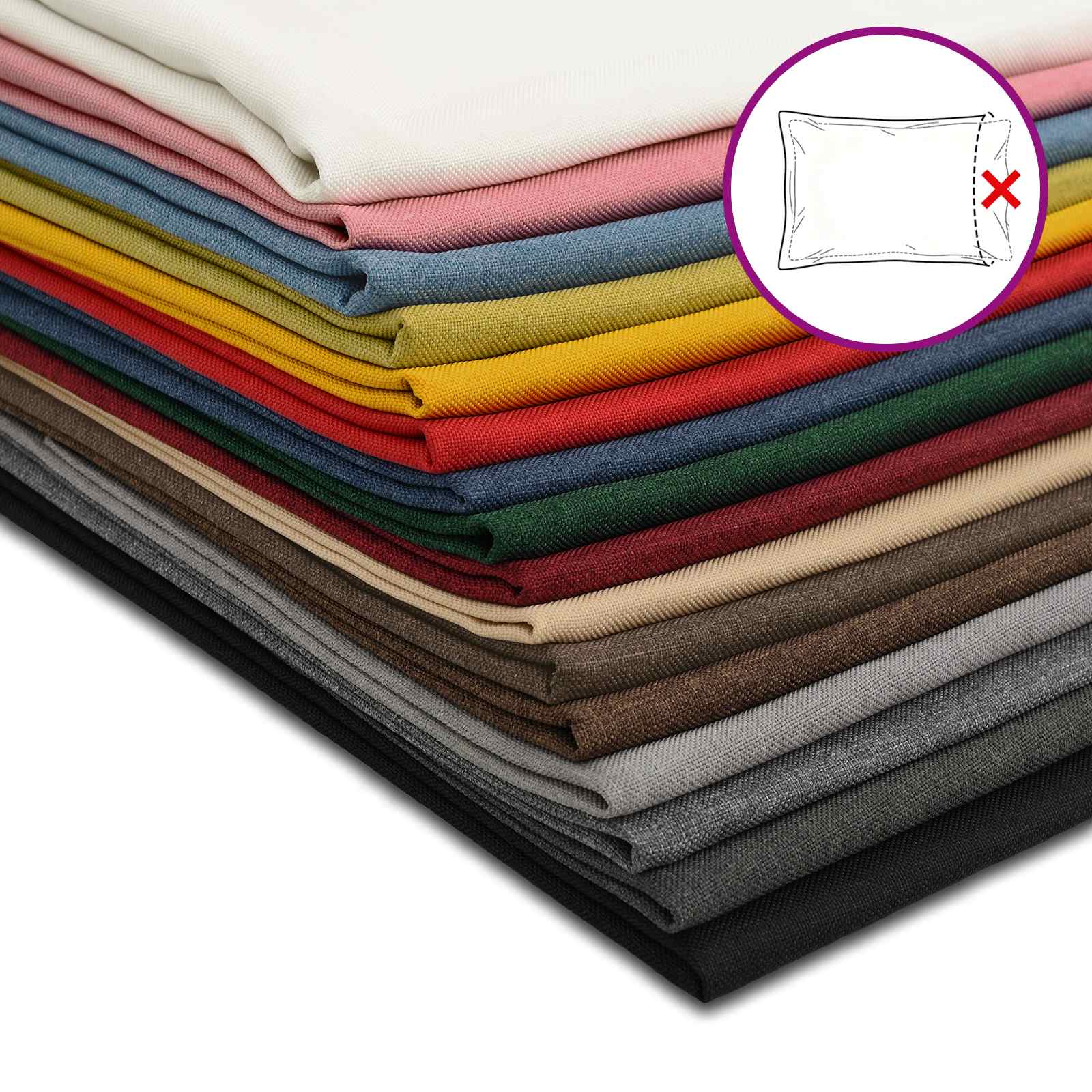 Κάλυμμα Μαξιλαριού 2 pcs HOUTEN Σκούρο Γκρι 40 x 40 cm - Pakobazaar