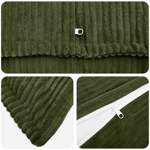 Κάλυμμα Μαξιλαριού 6 τμχ. HOUTEN Πράσινο 40 x 40 cm κορντουρόι - Pakobazaar