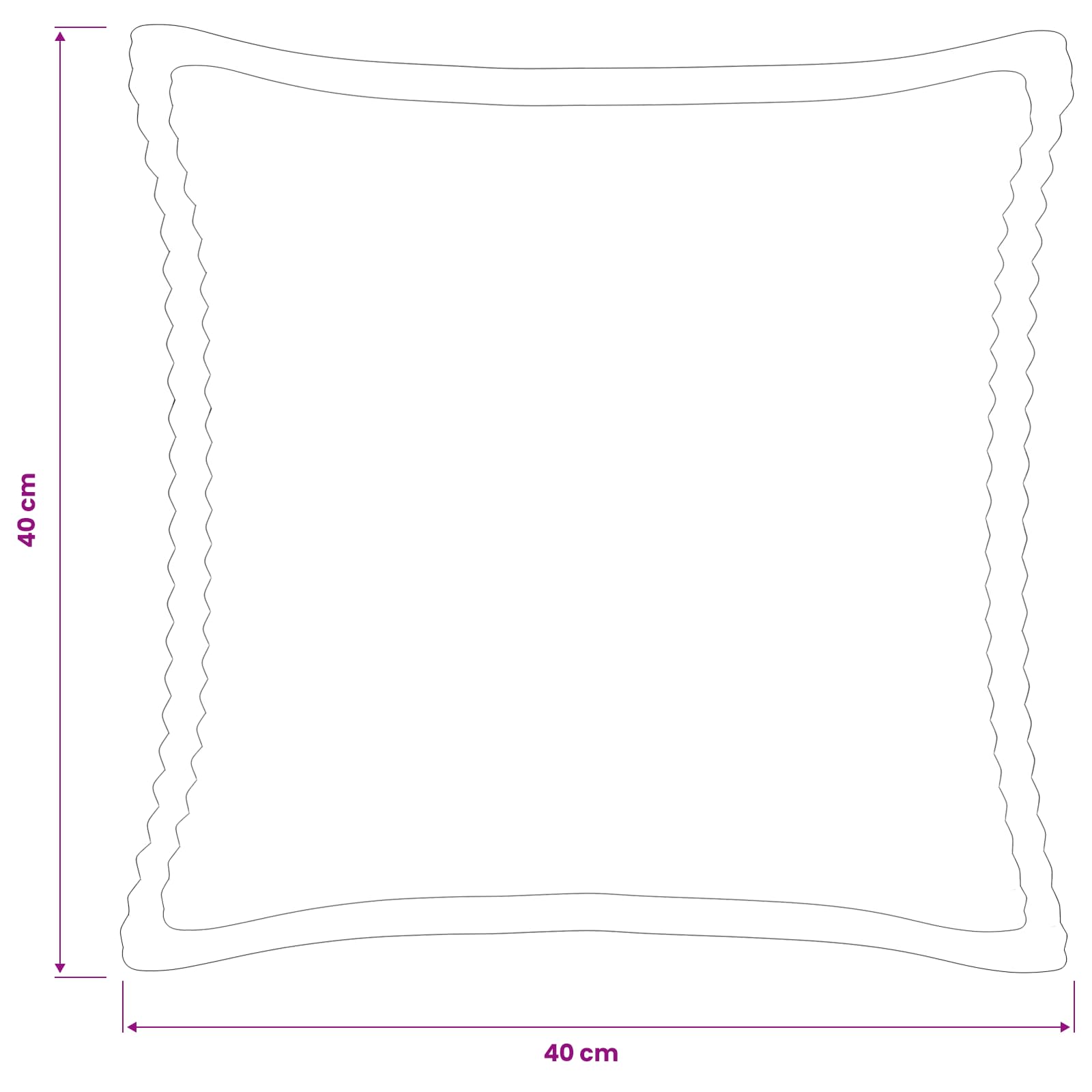 Κάλυμμα Μαξιλαριού 6 τμχ. HOUTEN Πράσινο 40 x 40 cm κορντουρόι - Pakobazaar
