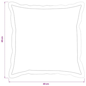 Κάλυμμα Μαξιλαριού 2 τμχ. HOUTEN Ροζ 40 x 40 cm Πολυεστέρας