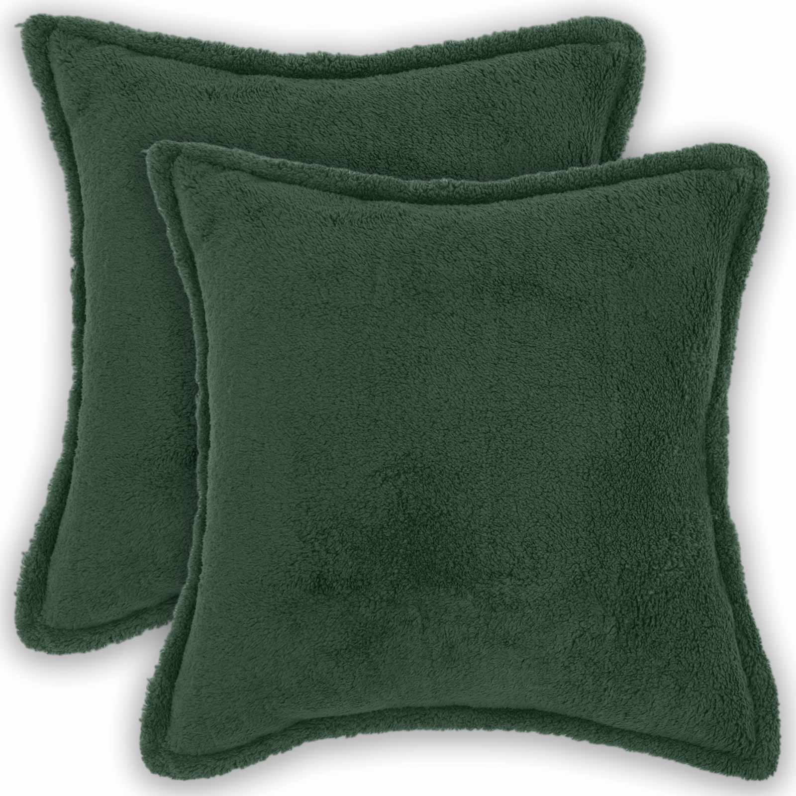 Κάλυμμα Μαξιλαριού 2 pcs HOUTEN Σκούρο Πράσινο 40 x 40 cm