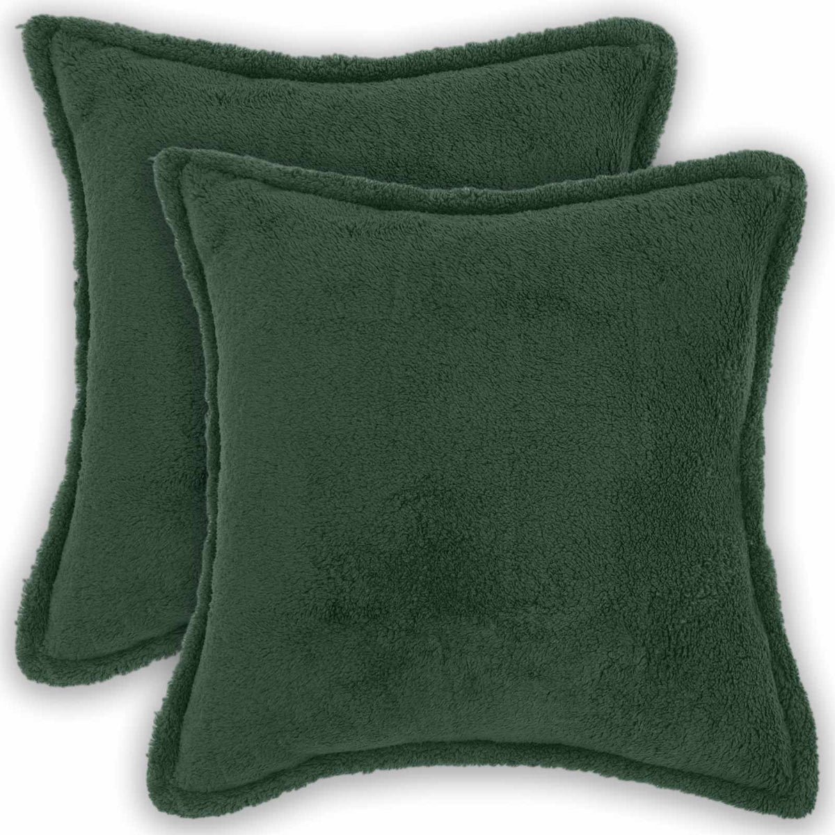Κάλυμμα Μαξιλαριού 2 pcs HOUTEN Σκούρο Πράσινο 40 x 40 cm