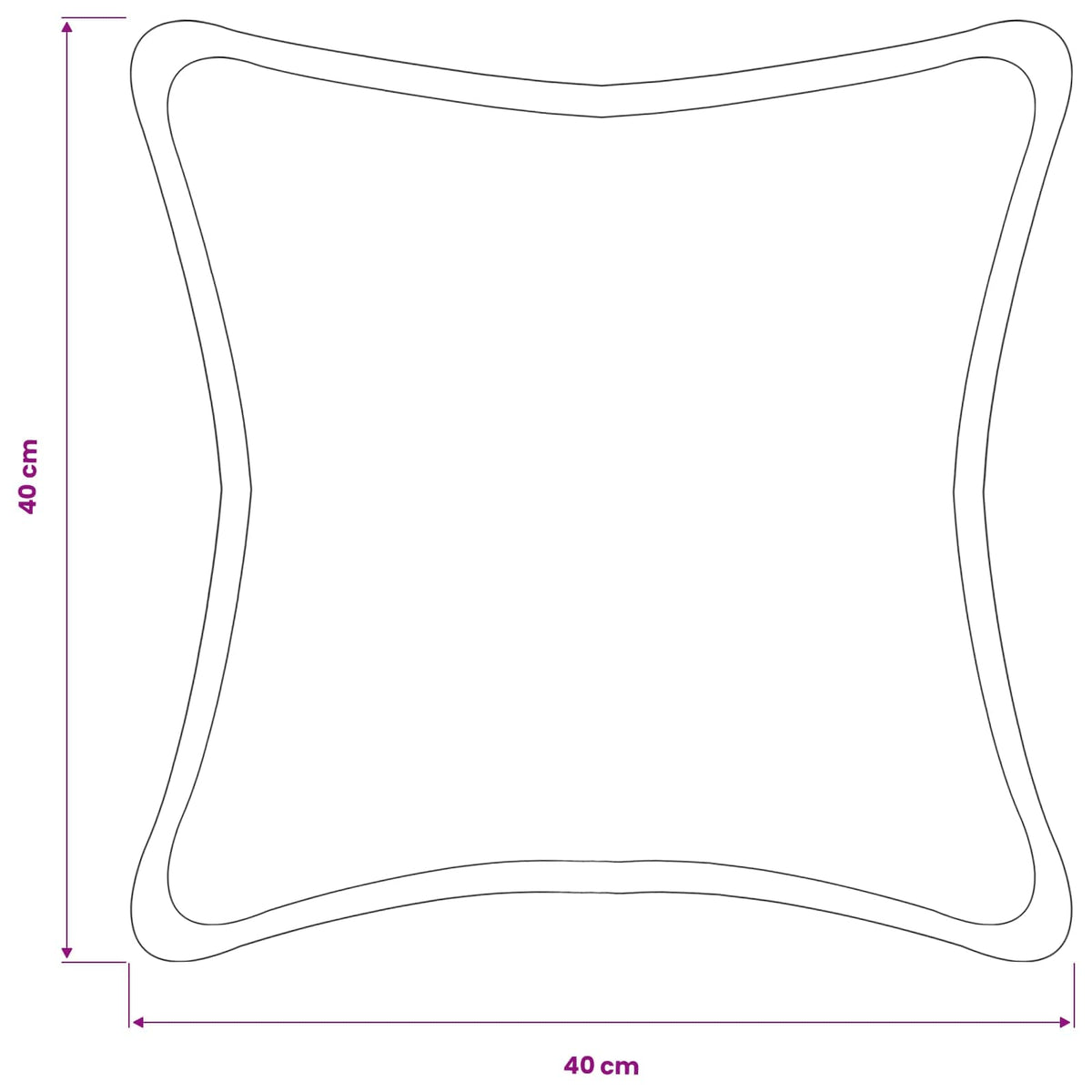 Κάλυμμα Μαξιλαριού 2 pcs HOUTEN Σκούρο Γκρι 40 x 40 cm Μπουκλέ