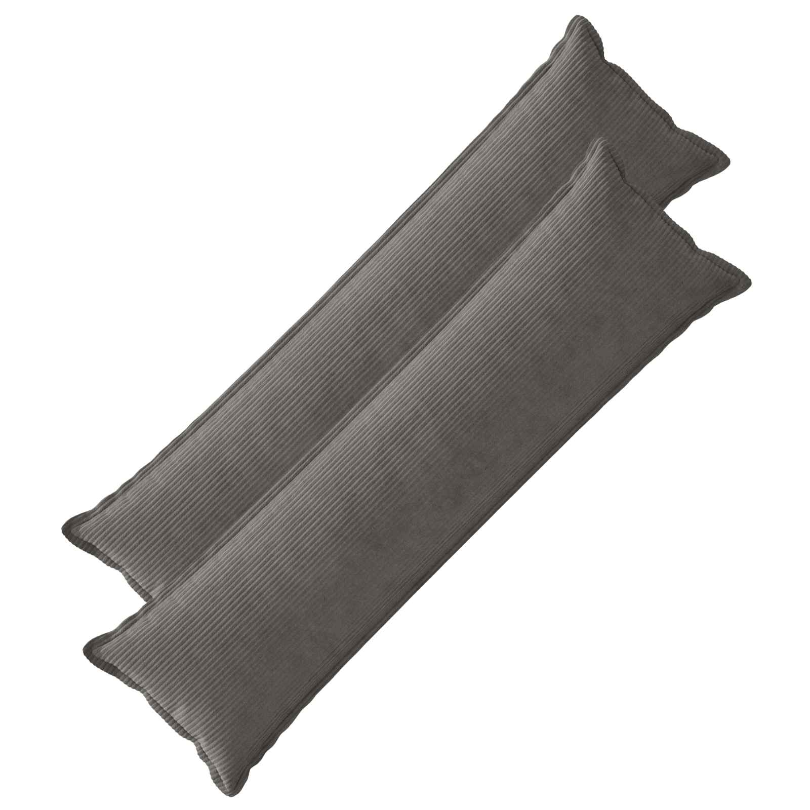 Κάλυμμα Μαξιλαριού 2 τμχ. HOUTEN Σκούρο Γκρι 40 x 145 εκ. - Pakobazaar