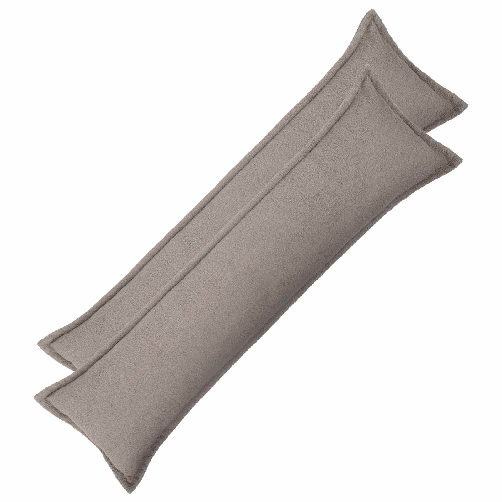 Κάλυμμα Μαξιλαριού 2 pcs HOUTEN Ανοιχτό γκρι 40 x 145 εκ.