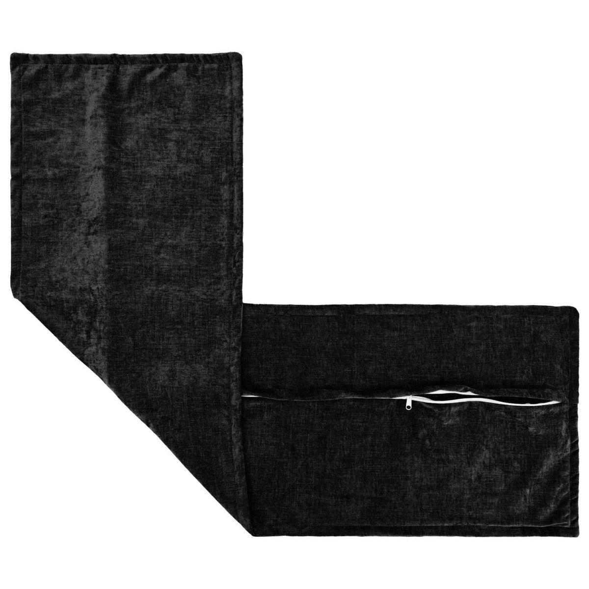 Κάλυμμα Μαξιλαριού 2 τμχ. HOUTEN Ανθρακί 40 x 145 εκ. - Pakobazaar