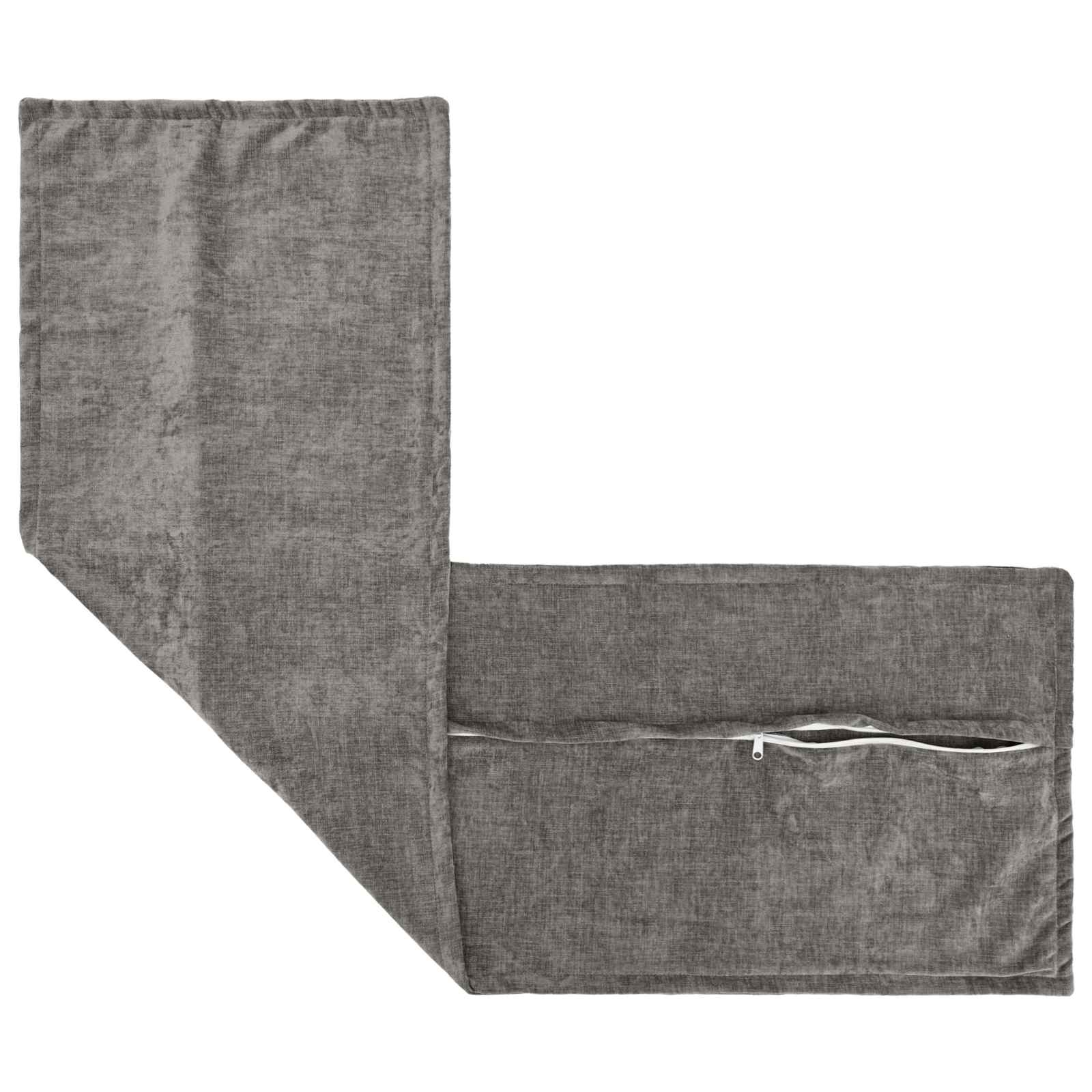 Κάλυμμα Μαξιλαριού 2 pcs HOUTEN Σκούρο Γκρι 40 x 145 εκ. - Pakobazaar