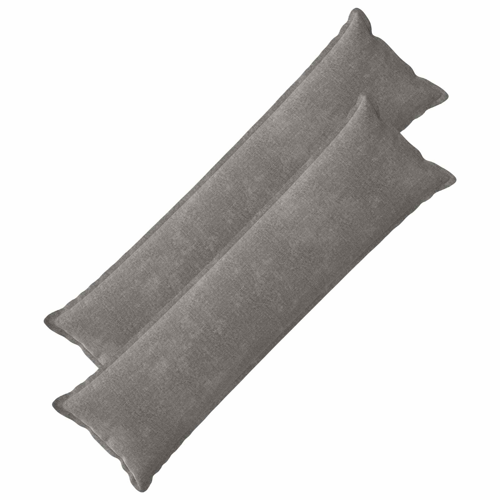 Κάλυμμα Μαξιλαριού 2 pcs HOUTEN Σκούρο Γκρι 40 x 145 εκ. - Pakobazaar