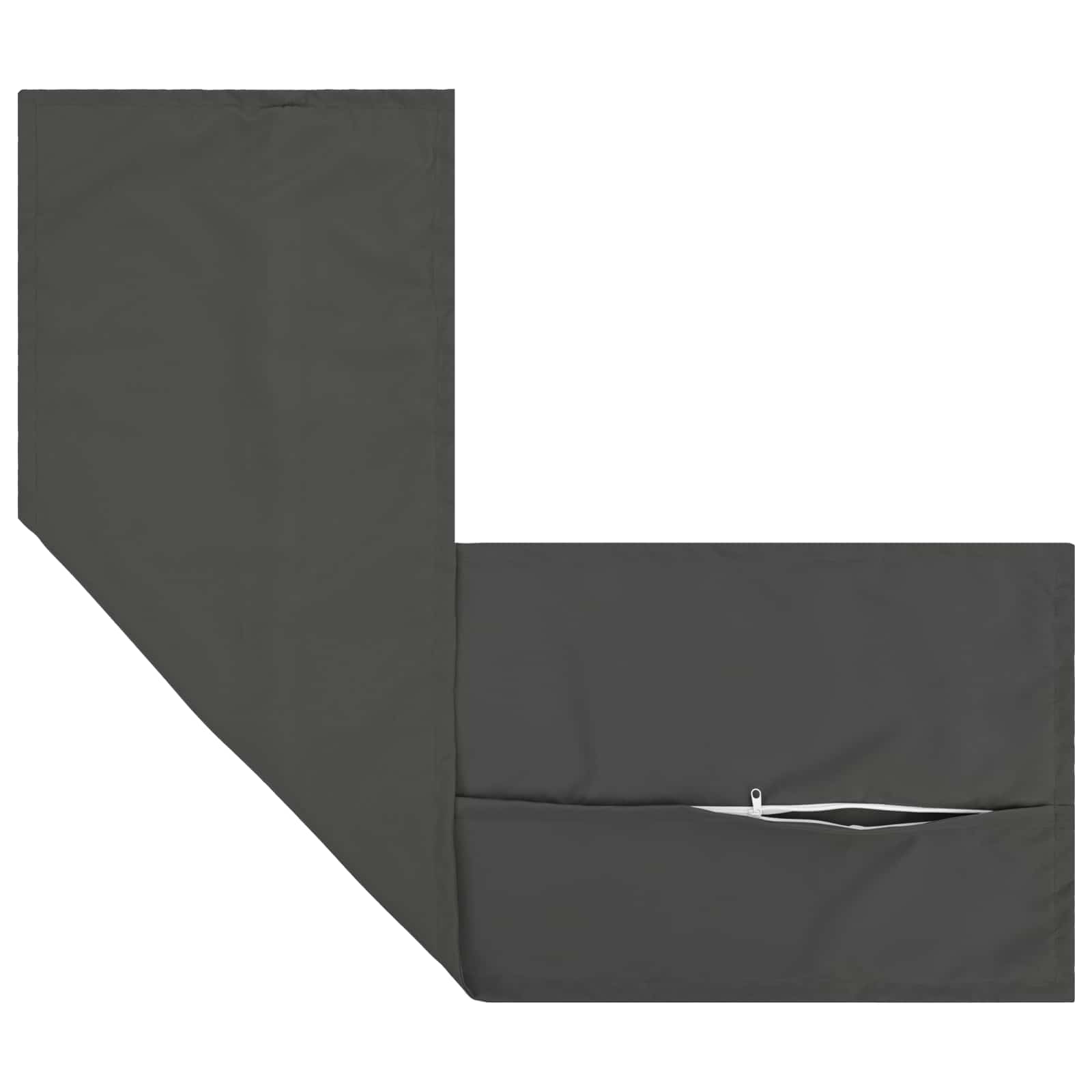 Κάλυμμα Μαξιλαριού 2 τμχ. HOUTEN Ανθρακί 40 x 145 εκ. - Pakobazaar