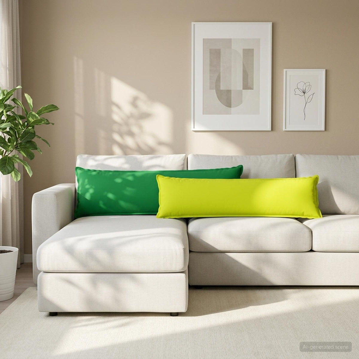 Μαξιλάρι HOUTEN Φωτεινό Πράσινο 40 x 145 εκ. Πολυεστέρας
