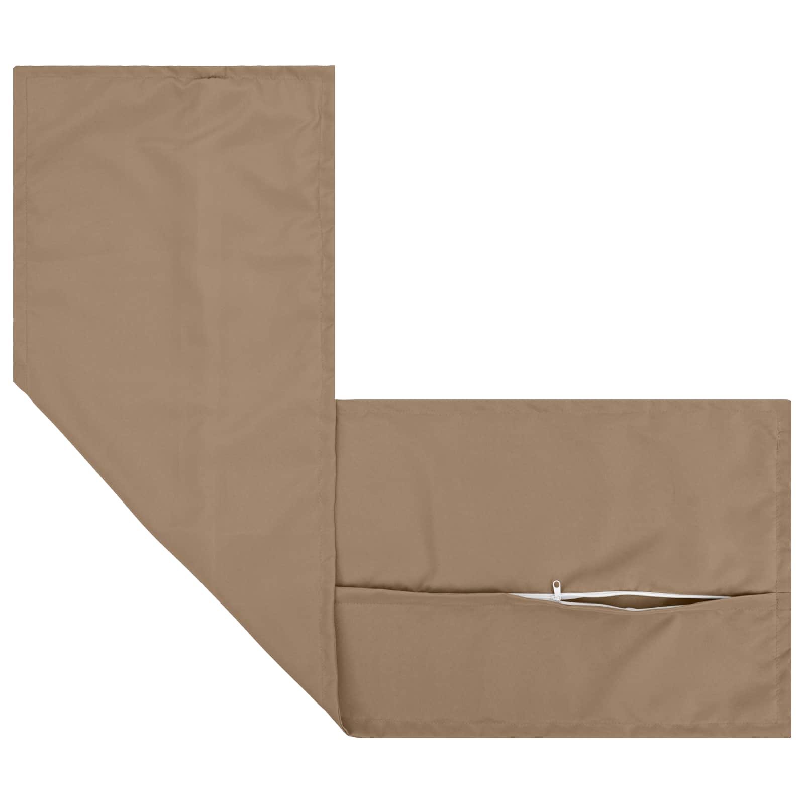 Κάλυμμα Μαξιλαριού 2 τμχ. HOUTEN Taupe 40 x 145 εκ. Πολυεστέρας