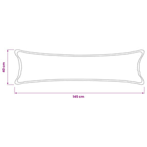 Κάλυμμα Μαξιλαριού HOUTEN Σκούρο Γκρι 40 x 145 εκ. Μπουκλέ - Pakobazaar